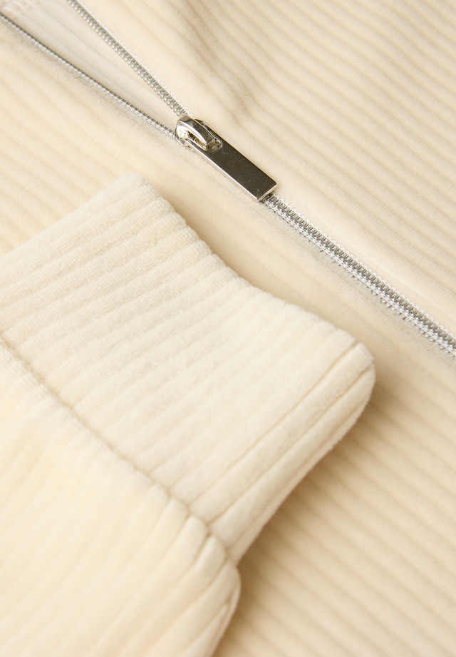 STREET ONE Sweatjacke Cord, mit elastischem Saum und Reissverschluss