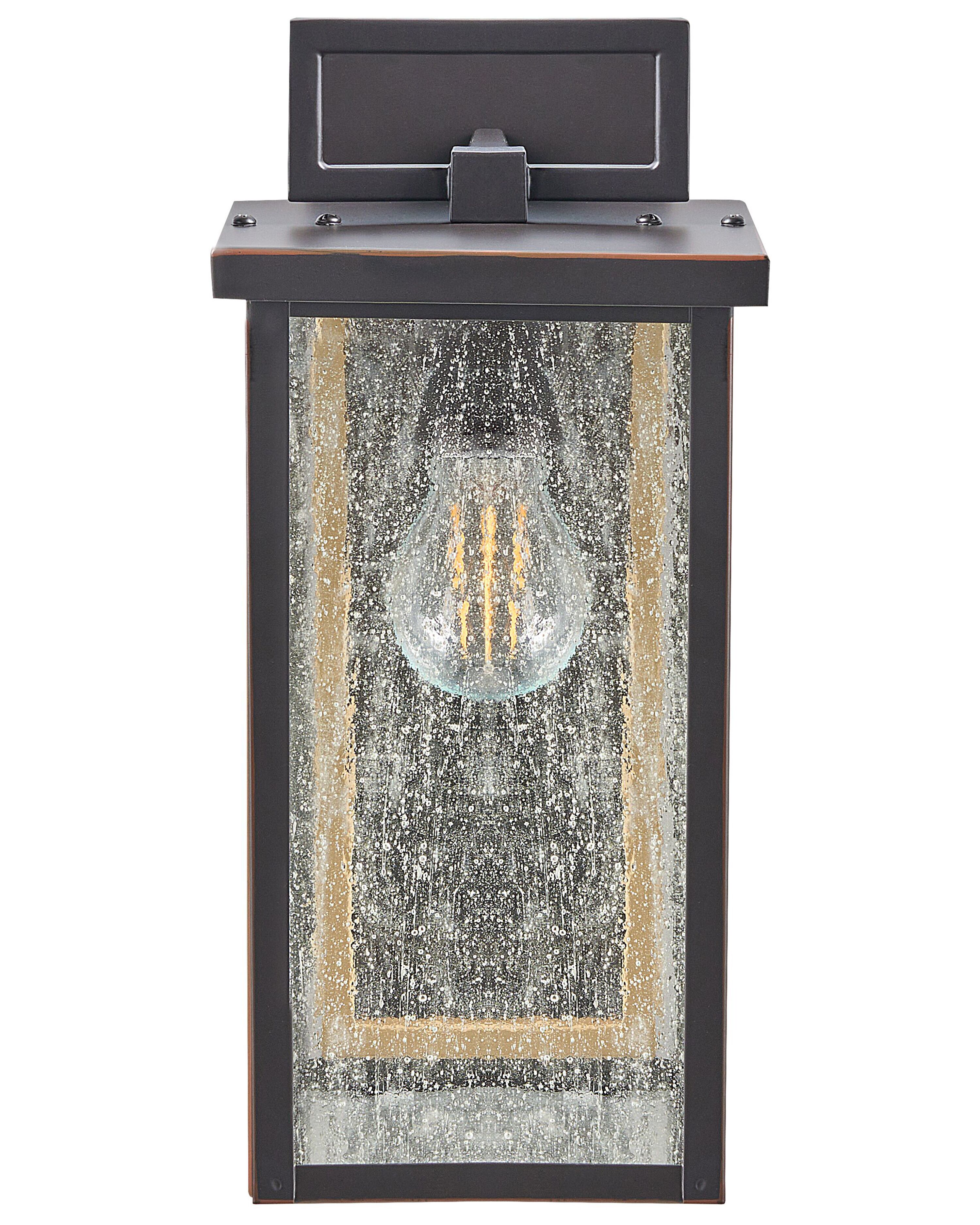 Buiten wandlamp GALA met bewegingssensor Zwart