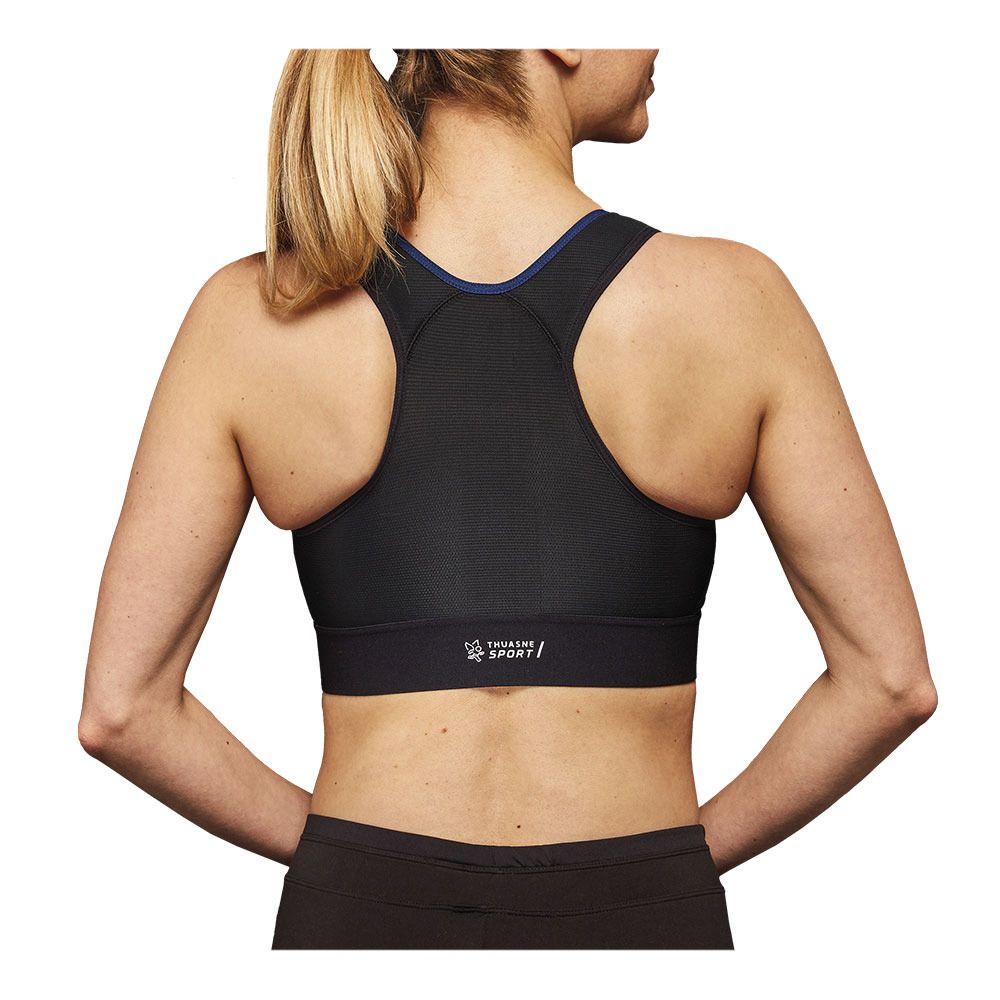 Thuasne EAZ'IP EVOLUTION - Brassière Femme noir/bleu