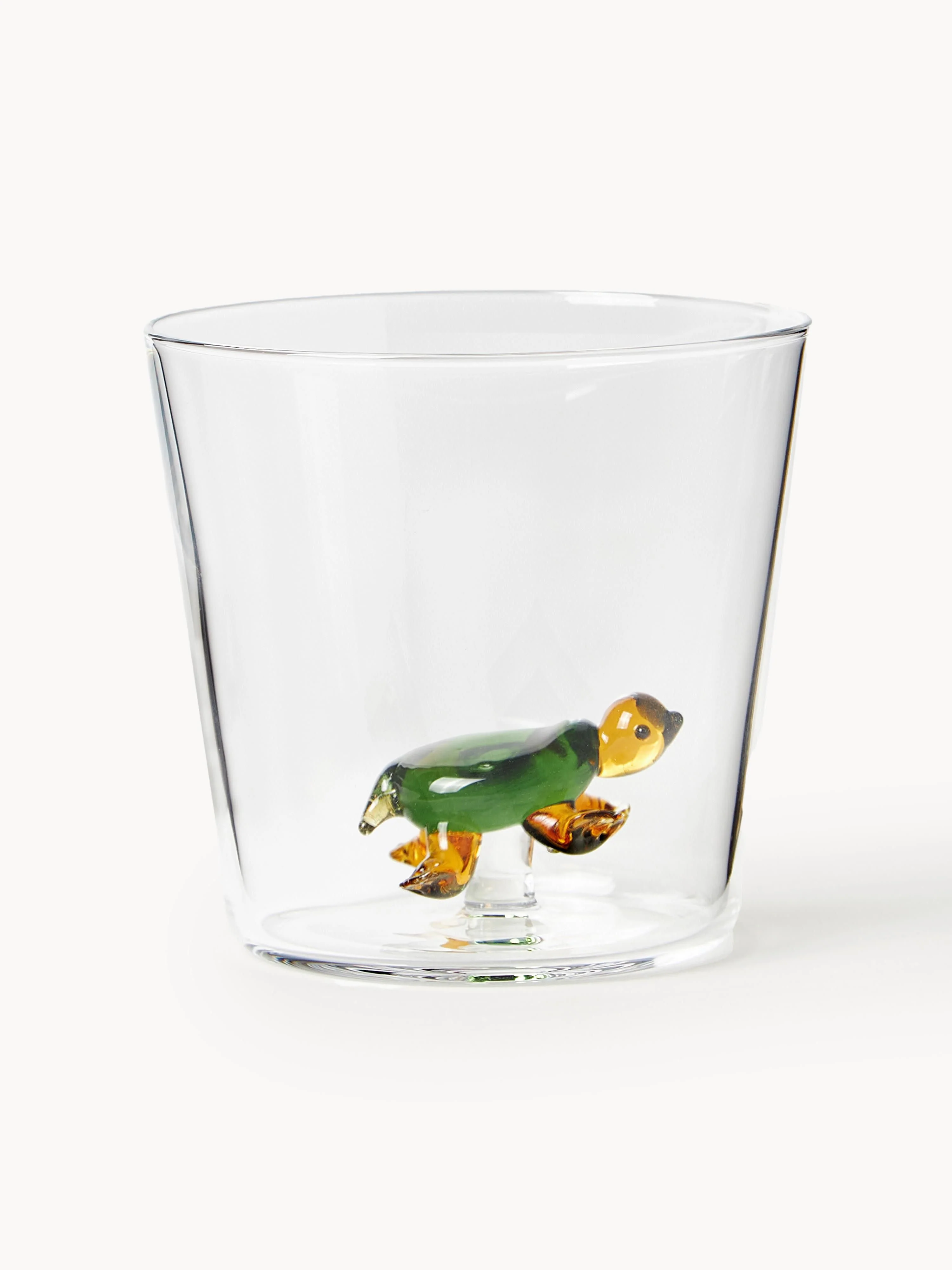 Handgemaakte waterglazen Animal Farm van borosilicaatglas, 6 stuks
