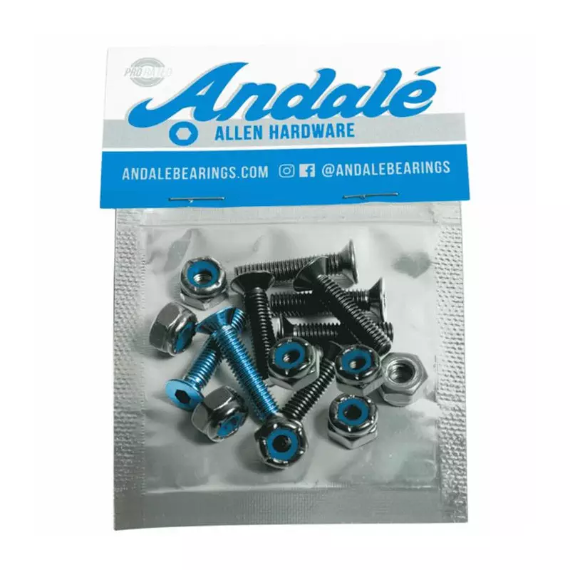 Visserie ANDALE (jeu de 8) allen 0.875 pouce blue