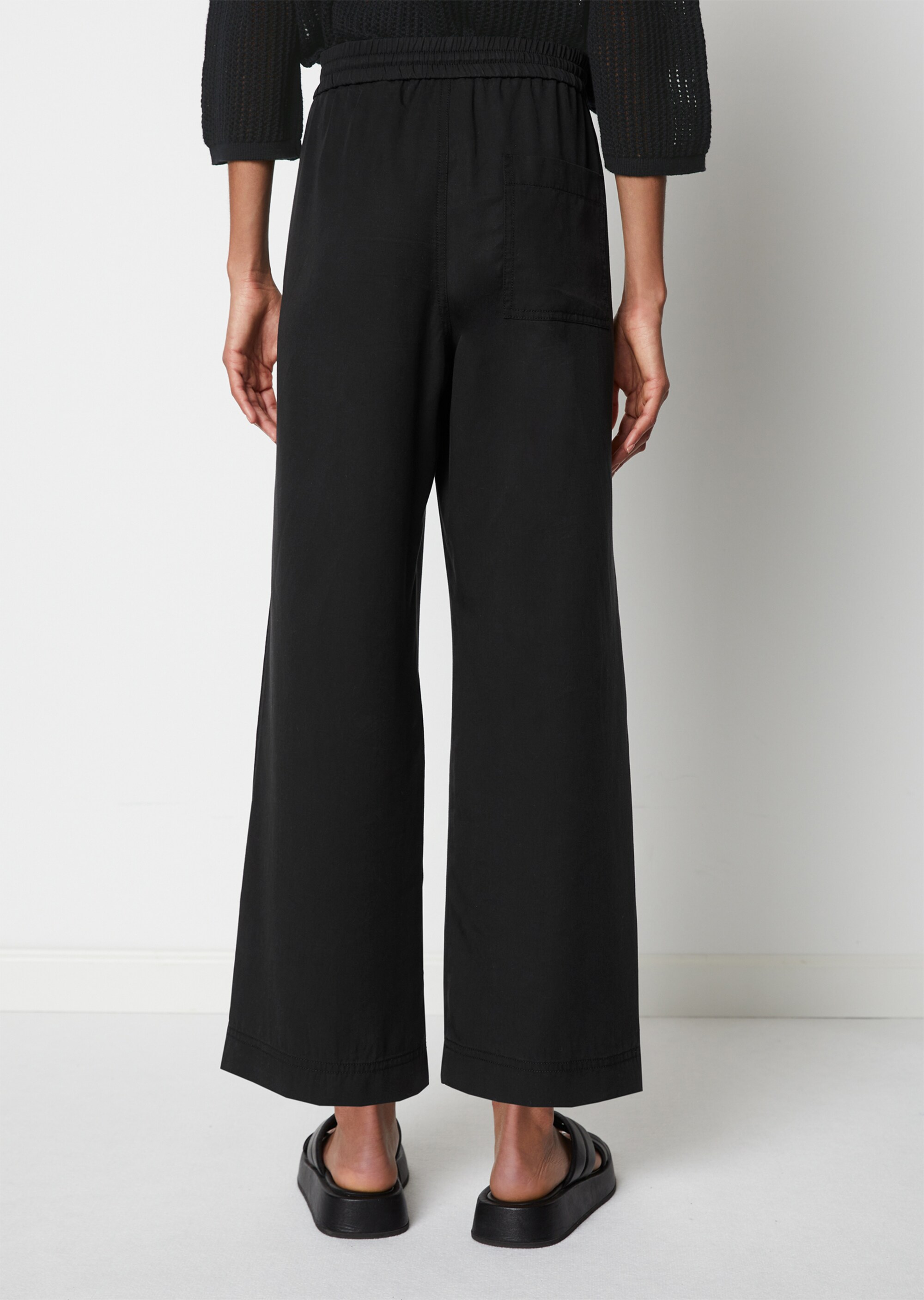 Weite Hose croppedaus Tencel™ Lyocell