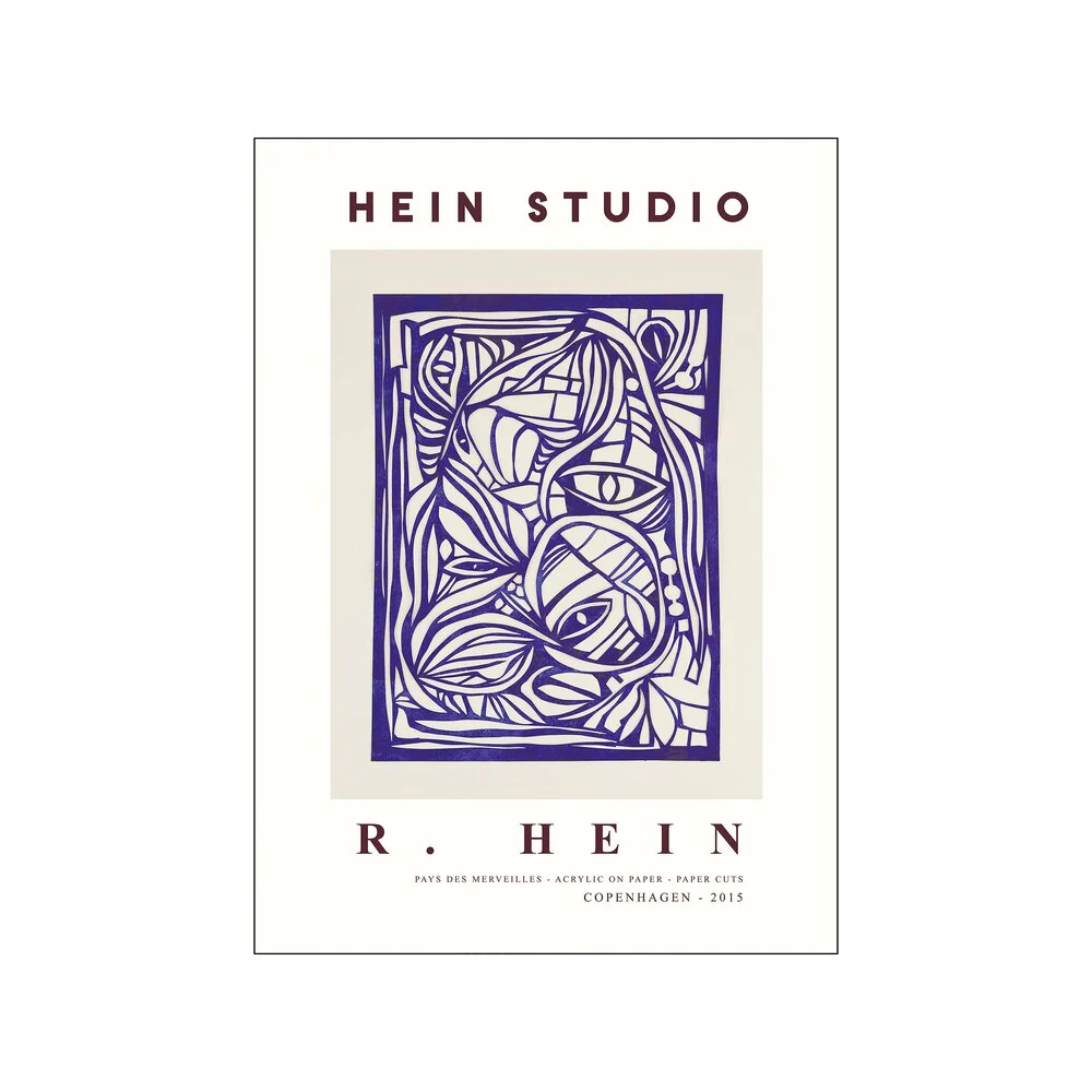 Poster & Frame  Hein Studio Wonderland no. 02 plakat, blå - 30x40 cm