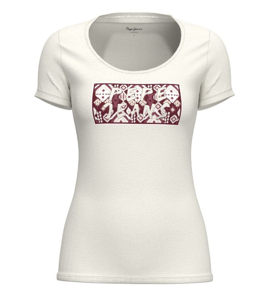 Camiseta Pepe Jeans Brandi, branca