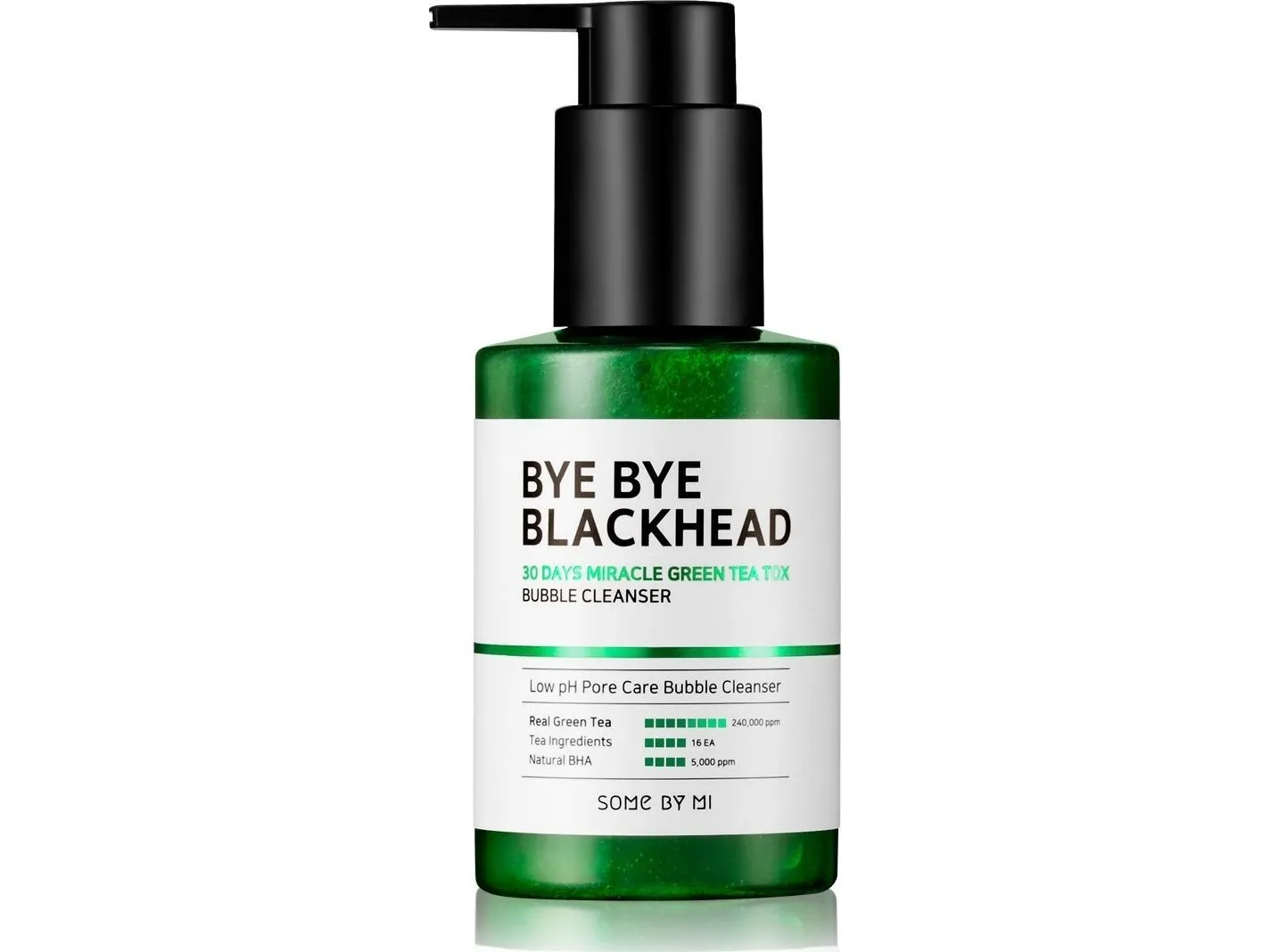 Some By Mi Bye Bye Blackhead 30 day miracle green Tea Tox Bubble Cleanser 120 g