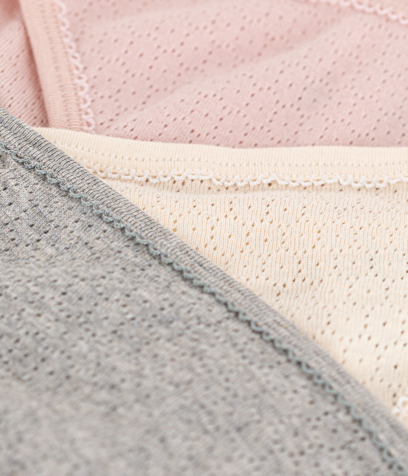 Lot de 3 culottes en coton ajouré femme