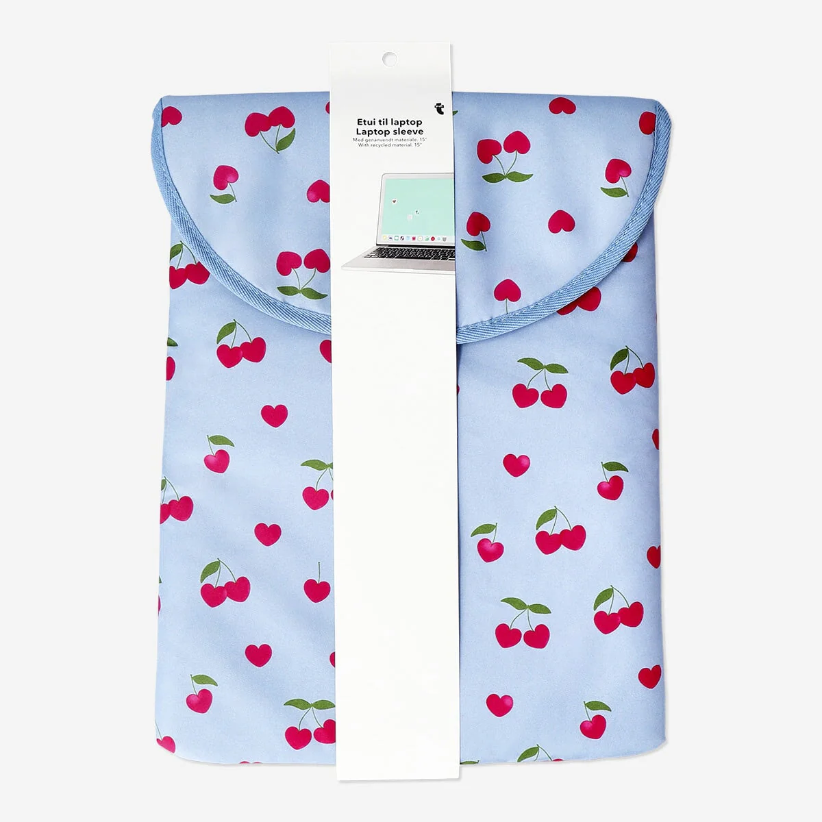 Computeretui med kirsebærprint