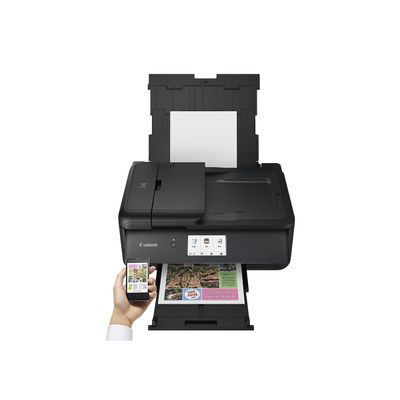 Canon PIXMA TS9550 - imprimante multifonction jet d'encre couleur A4 - Wifi, Bluetooth, USB - noir