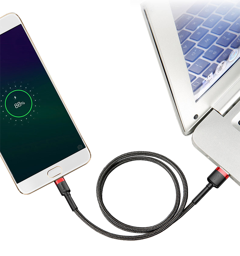 Ladekabel Micro USB 2m schwarz