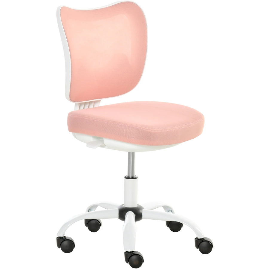 Vinsetto Bürostuhl Ergonomisches Liniendesign, ABS-Kunststoffgehäuse pink