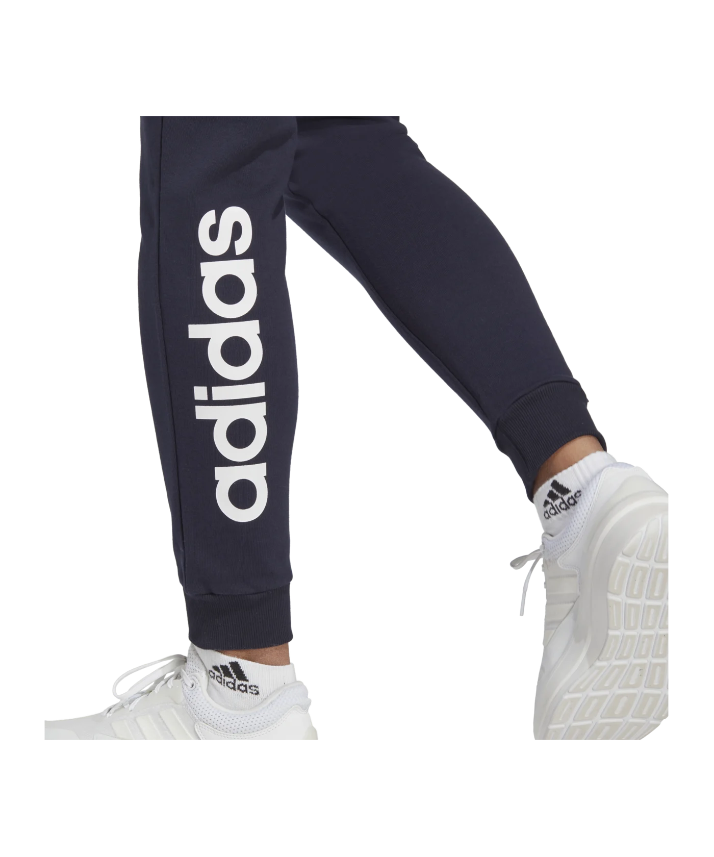 adidas Essentials Linear Cuffed Trainingshose Damen Blau