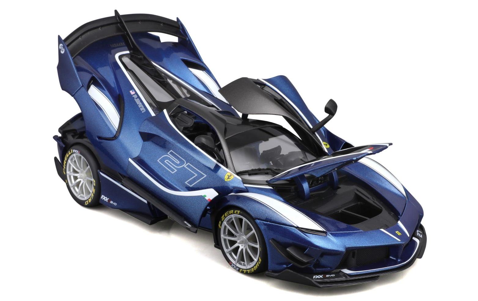 Ferrari R&P FXX-K EVO Blau 1:18Sammlermodell im Massstab 1:18