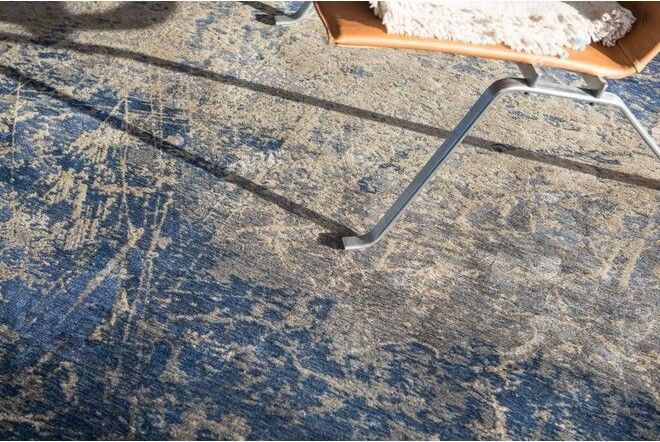 Vloerkleed Abyss Blue 8629 Mad Men Cracks  | Louis de Poortere