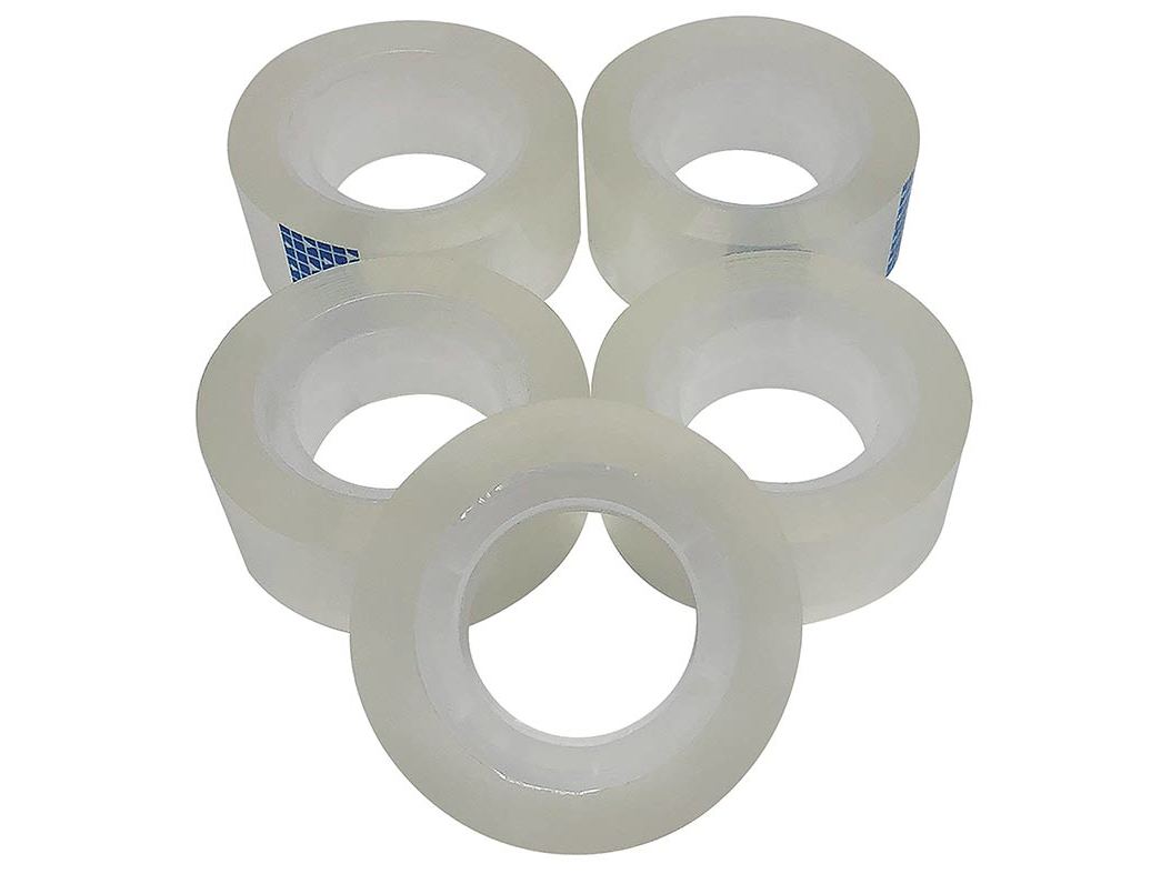 CONJUNTO DE 5 FITAS ADESIVAS POLEGAR TRANSPARENTE 25M