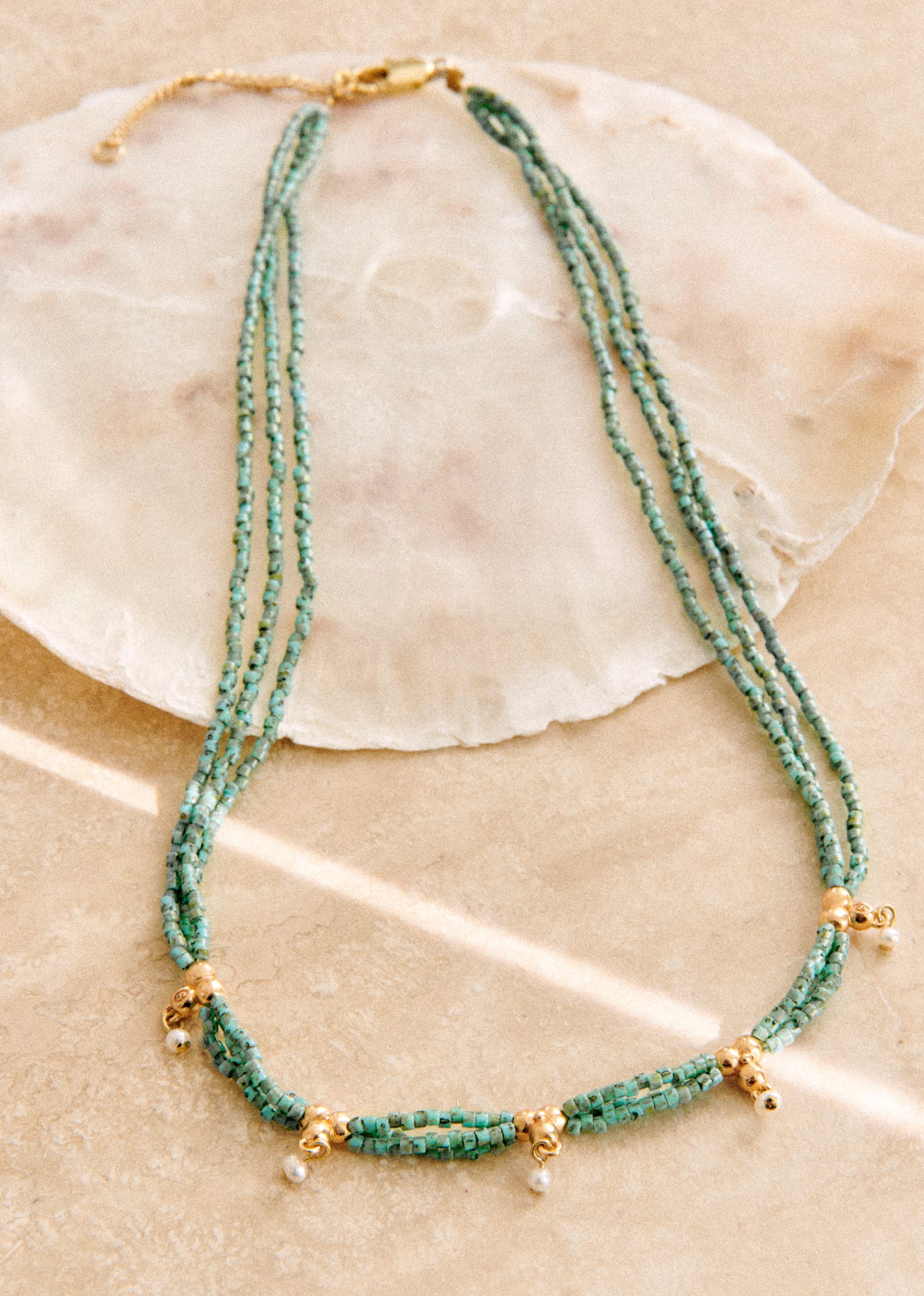 Collier Billie - Turquoise doré - E-SHOP/BIJOUX Colliers 5905816