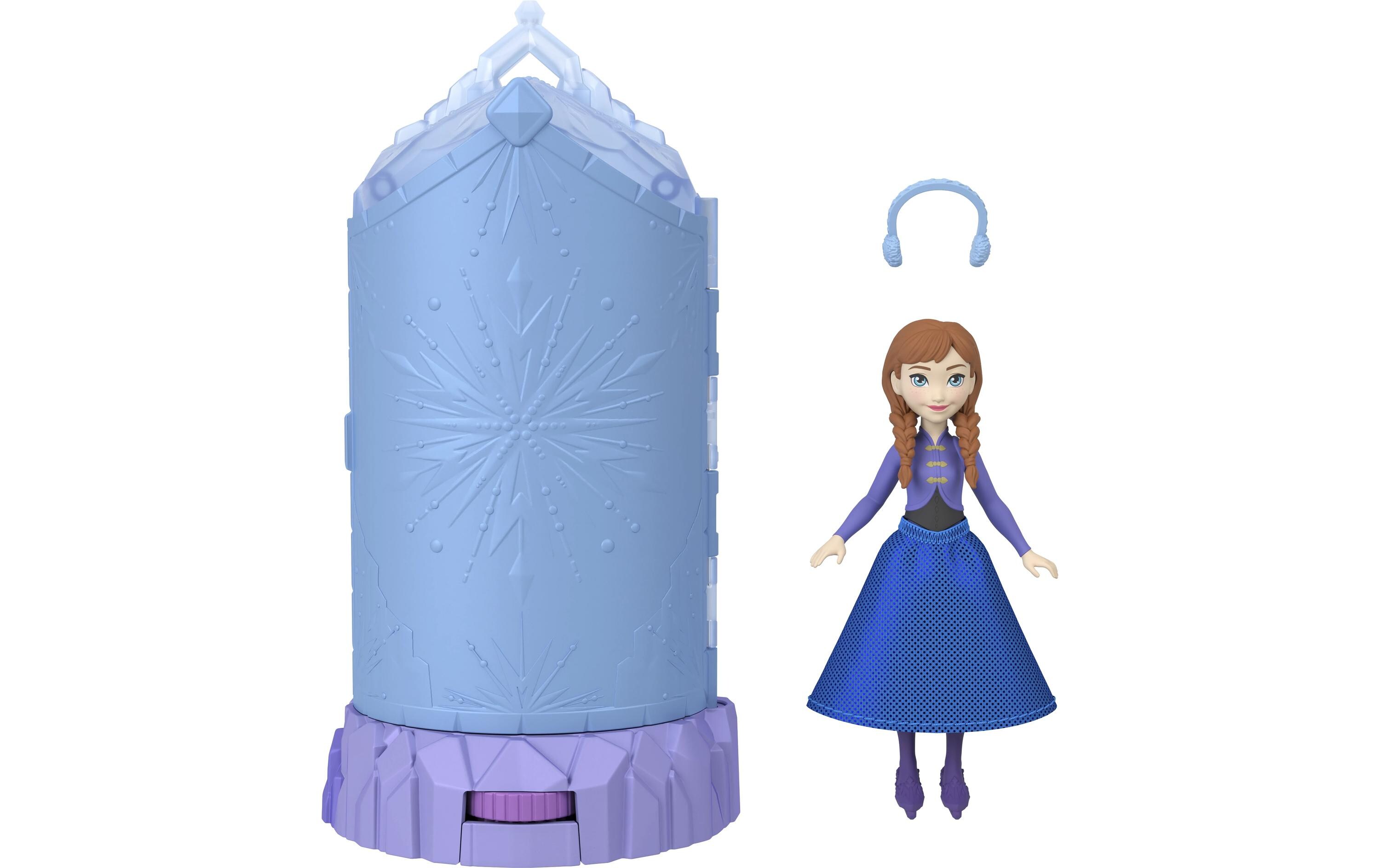 Spielset Eiskönigin Eisschloss-DrehüberraschungSpielset mit kleiner Puppe
