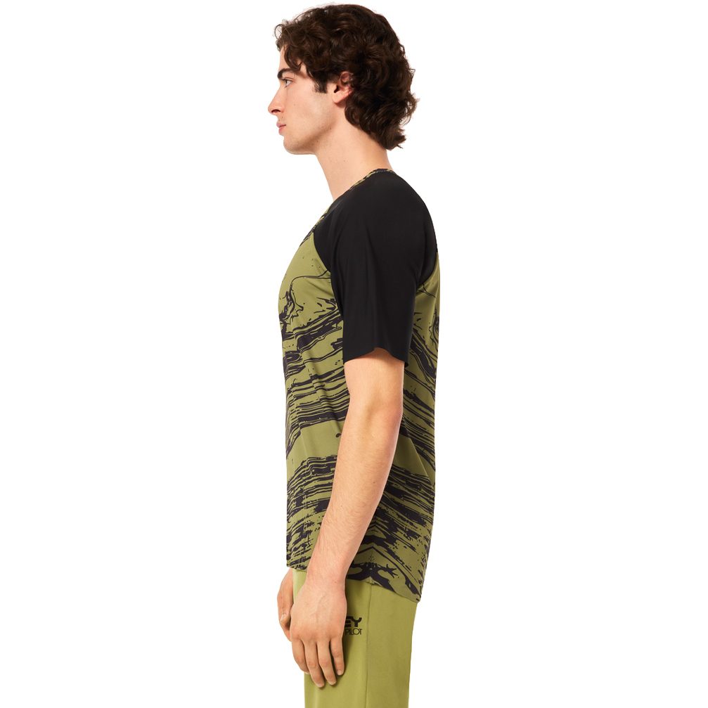 Oakley Seeker Airline Radtrikot Herren duality swirl green