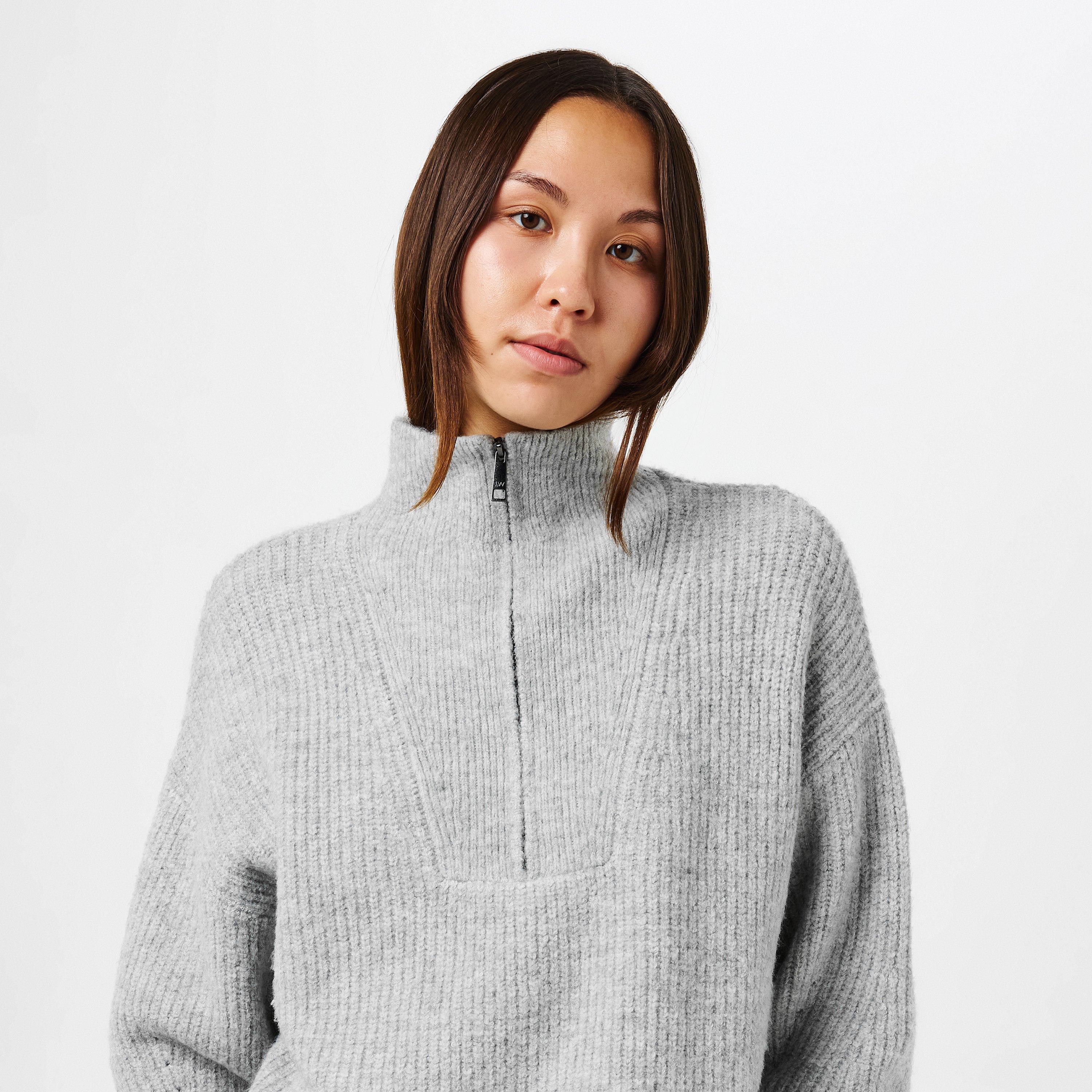 Jack Wills JW High Neck Zip Knitted Jumper