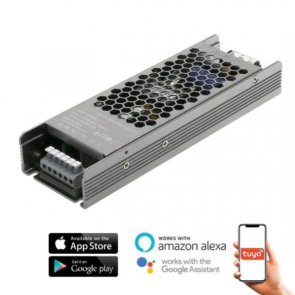 Ledme Transformador Regulável por APP Tuya LED 200W 24Vdc RGB CCT