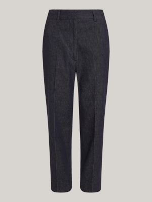 Calças jeans de corte reto e ajustado