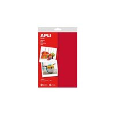 APLI kids - 10 feuilles feutrines - A4 (21 x 29,7 cm) - 10 feuilles - rouge
