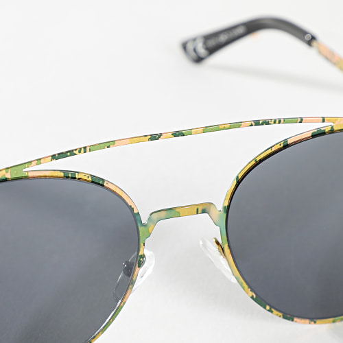 Lunettes De Soleil Noir Jaune Vert