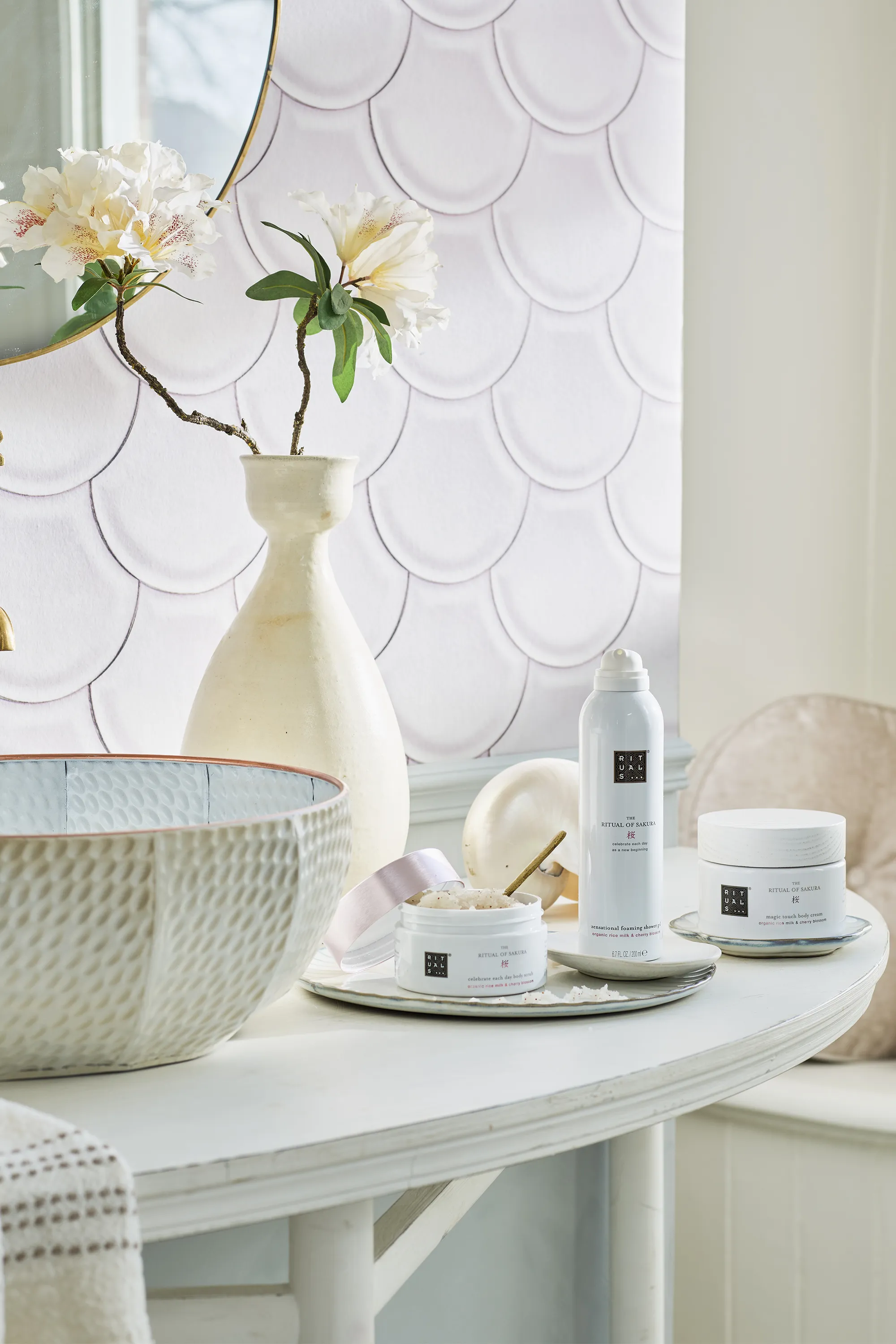 Rituals Crème pour le corps rechargeable The Ritual of Sakura-220 ml
