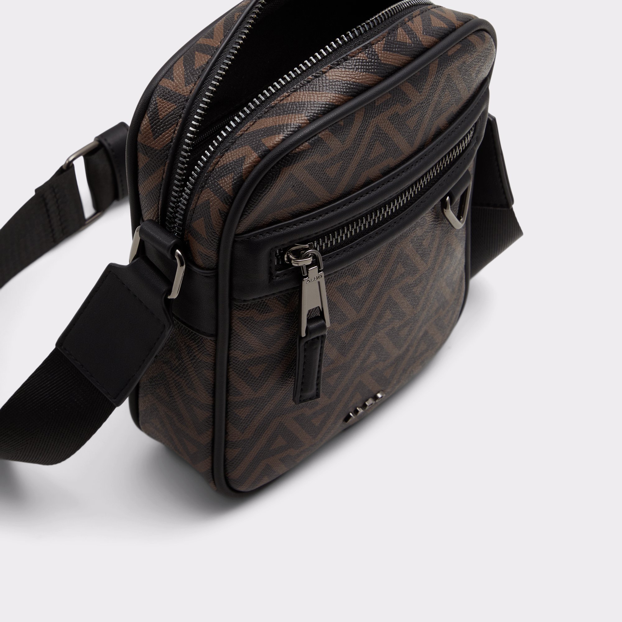 Iike Brown Synthetic Mixed Material Men Bags & Wallets