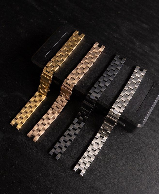 STRAP-IT - Stalen Band - Goud - Geschikt voor Garmin Lily