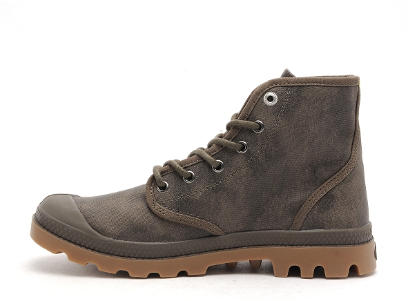 Palladium boots bottine homme pampa hi wax kaki