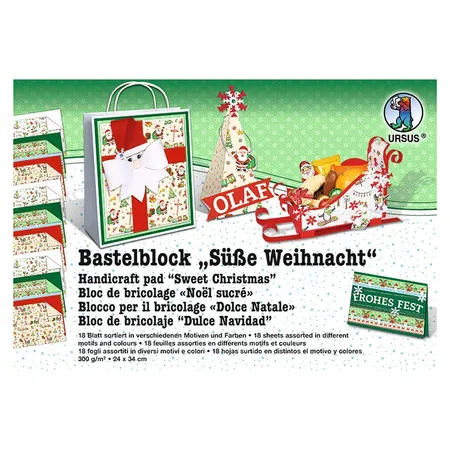 URSUS Bastelblock Süße Weihnacht