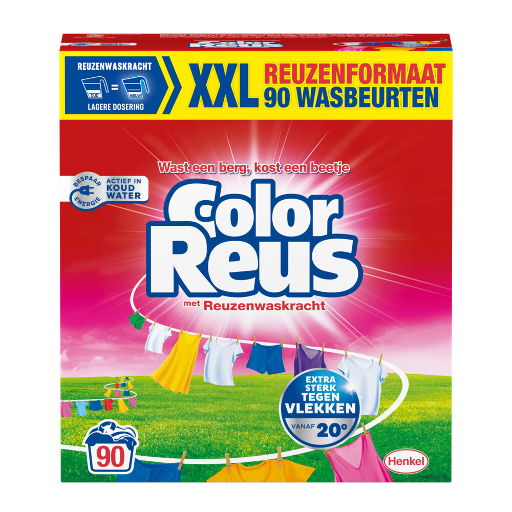 Witte Reus Waspoeder Color 90 Wasbeurten4,5 kg