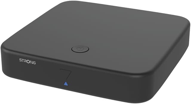 Strong Hybrid DVB-T2 og Android TV Box 4K UHD streamingenhed (sort)