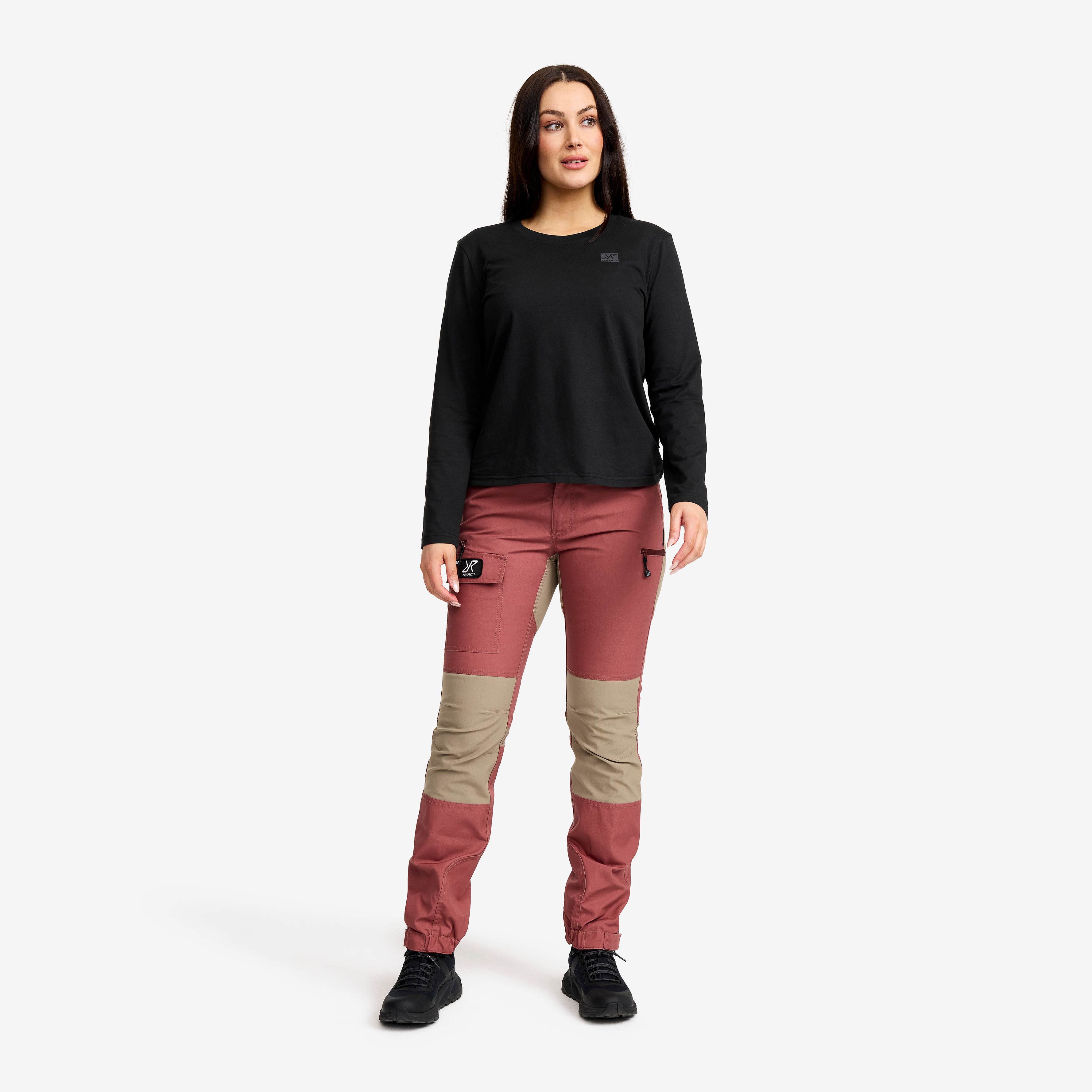 Easy Long-sleeved T-shirt Dame Black