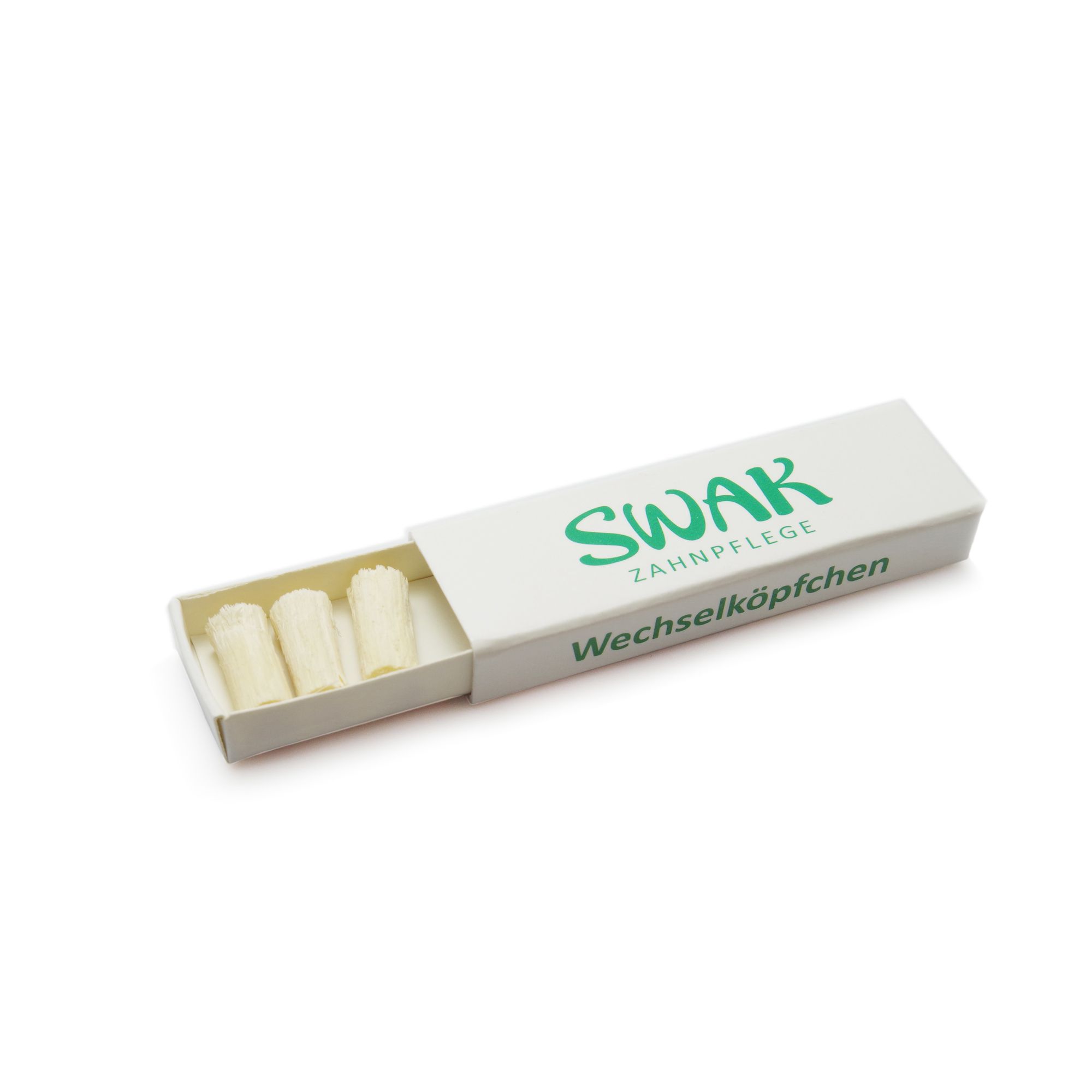 SWAK- Miswak- Wechselköpfchen 3er-Pack - für SWAK Biozahnbürste & Naturzahnbürste