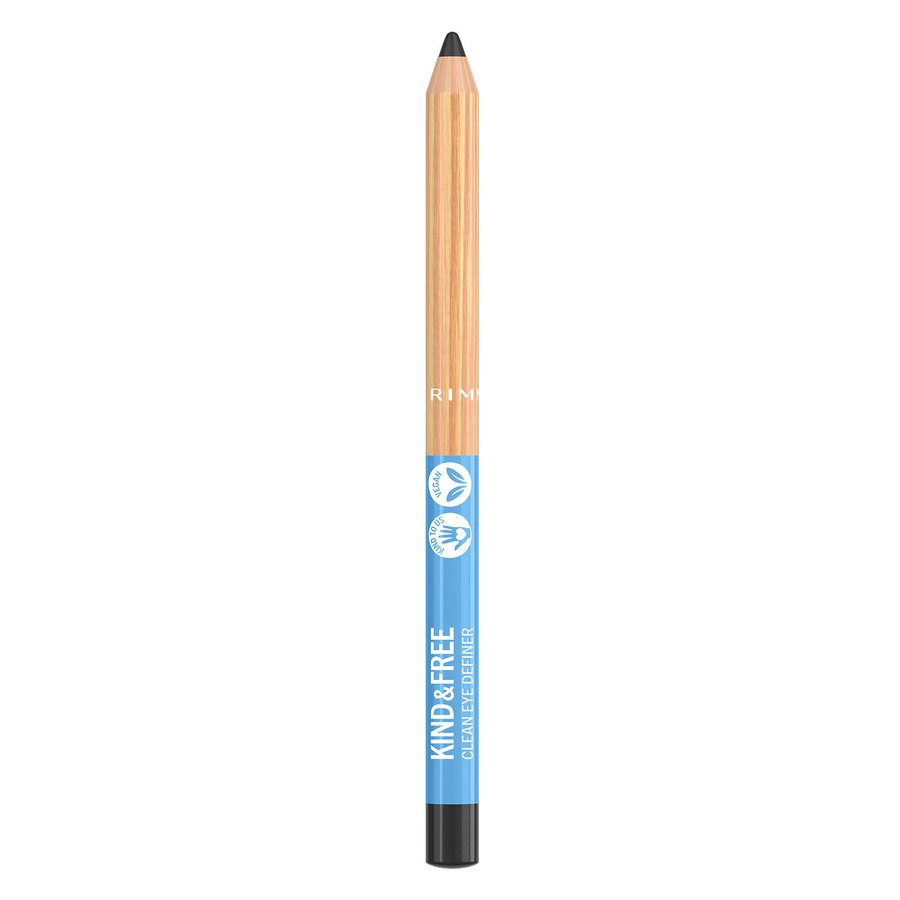 Rimmel London Kind & Free Clean Eyeliner Pencil 001 Pitch 1.1g