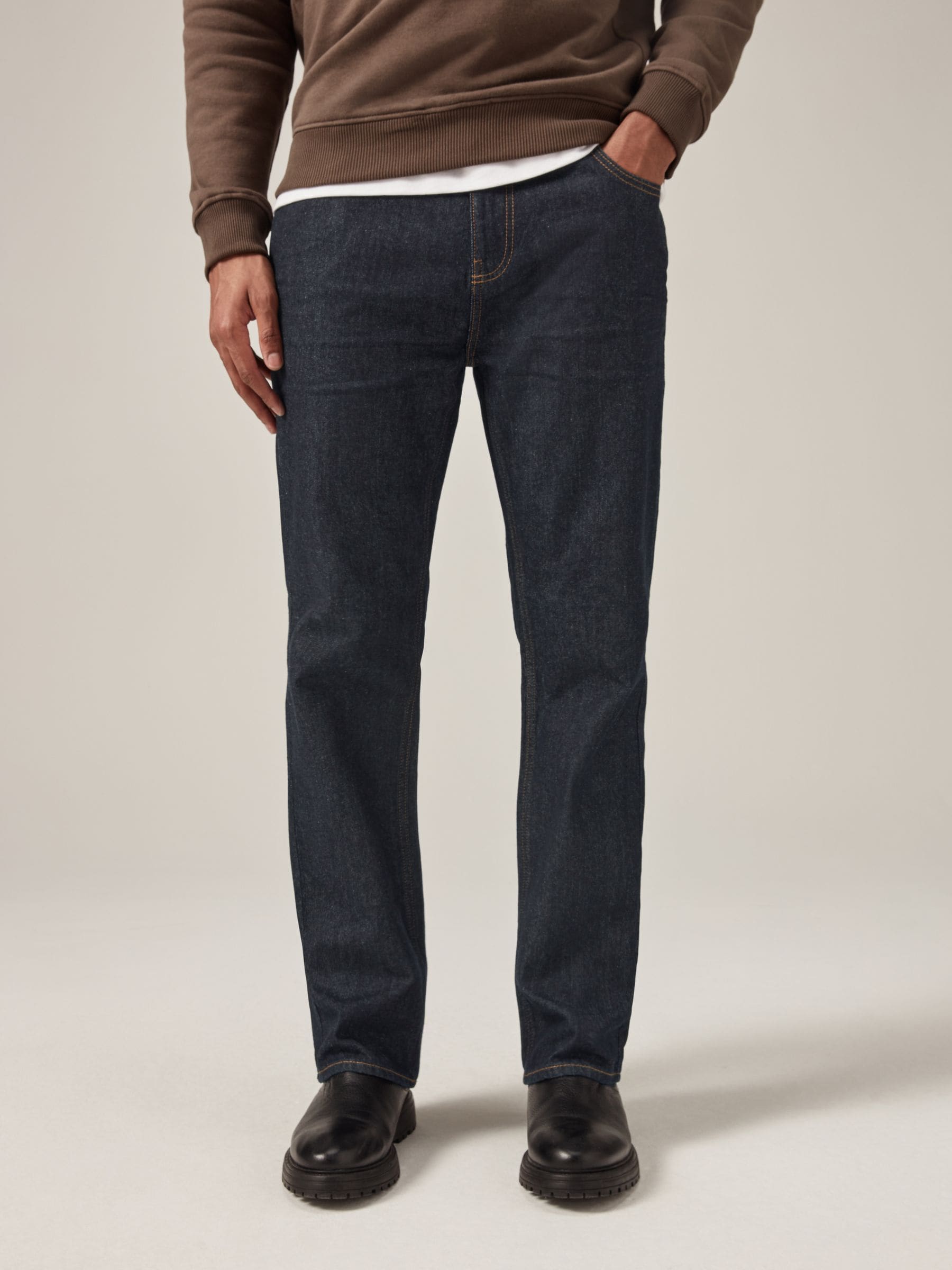 Donkerblauw - 100% katoenen authentic jeans