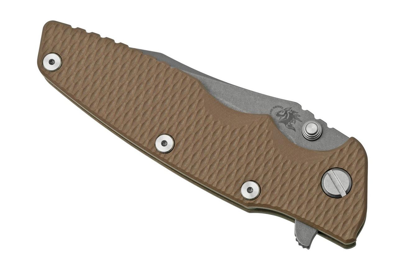 Rick Hinderer Eklipse 3.5” Spearpoint S45VN, Battle Bronze, Earth Brown G10, zakmes