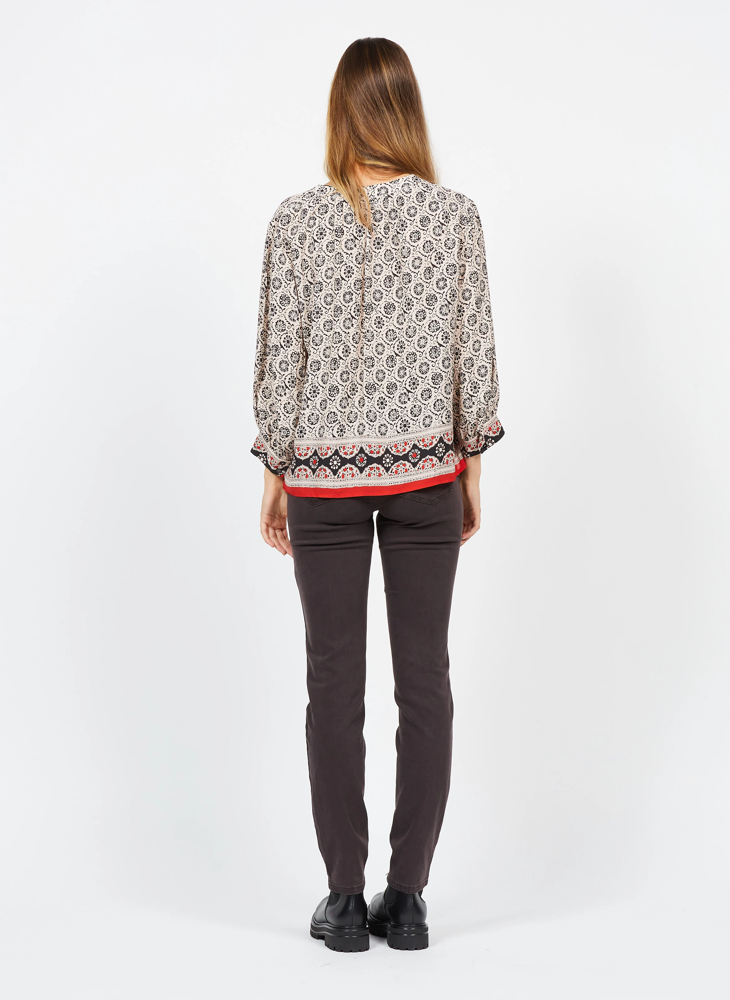 AMANDINE - Boots Chelsea en cuir| Noir