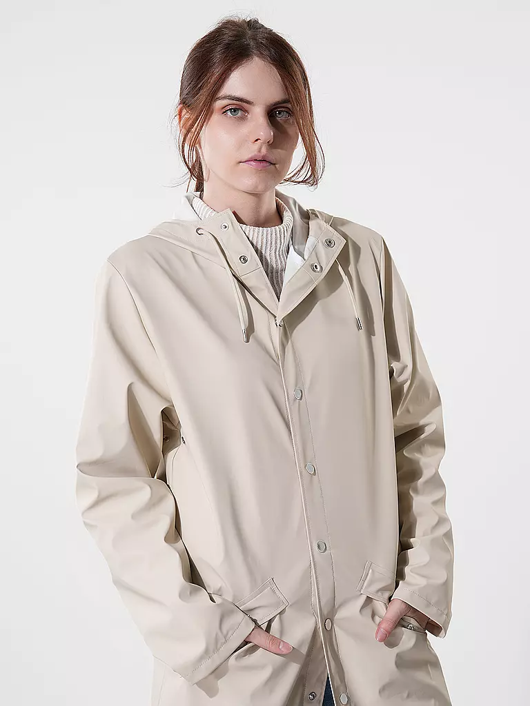 RAINS Parka - Regenjacke beige