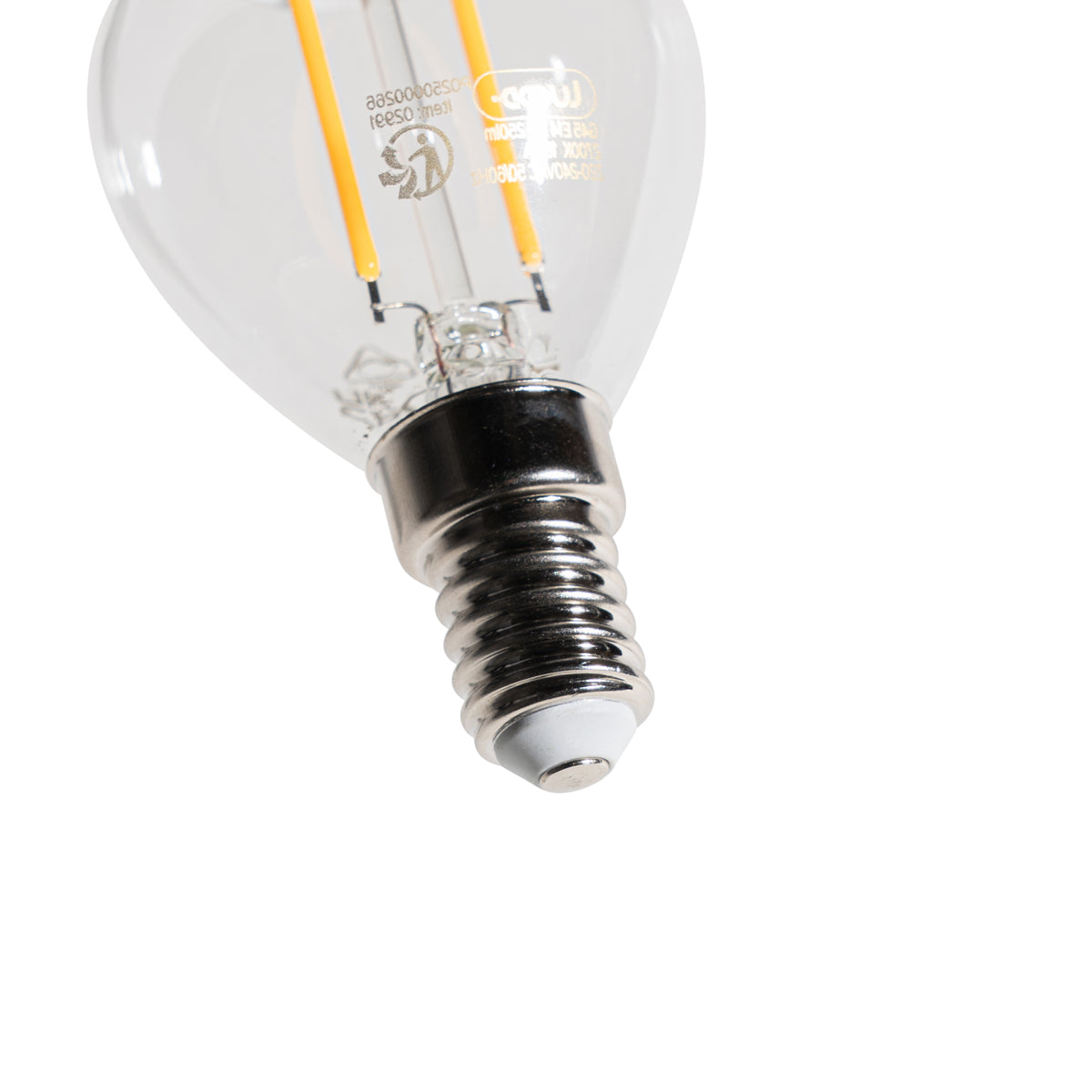 LUEDD E14 dimbare LED lamp P45 helder 3W 250 lm 2700K