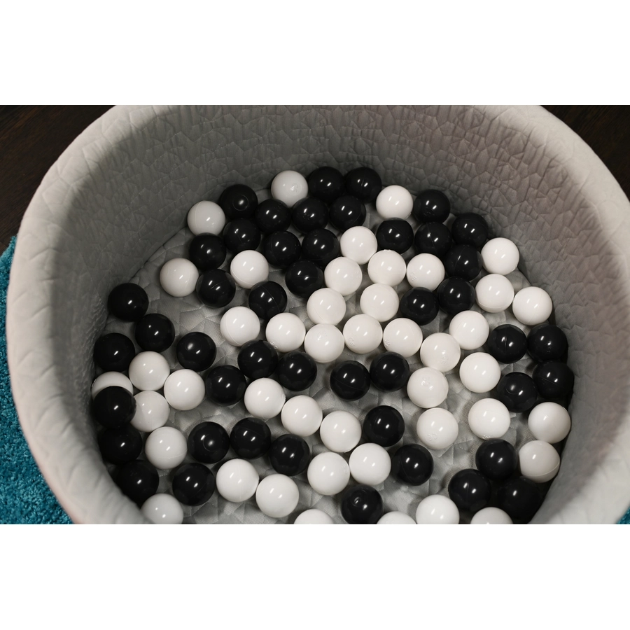 knorr toys® Bällebad soft - Cosy geo grey - 100 balls greycreme grau