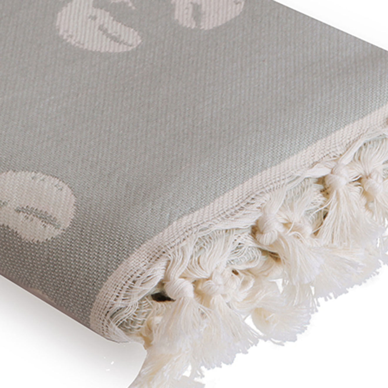 Febronie Fouta reversible Homard taupe - 100x200 cm