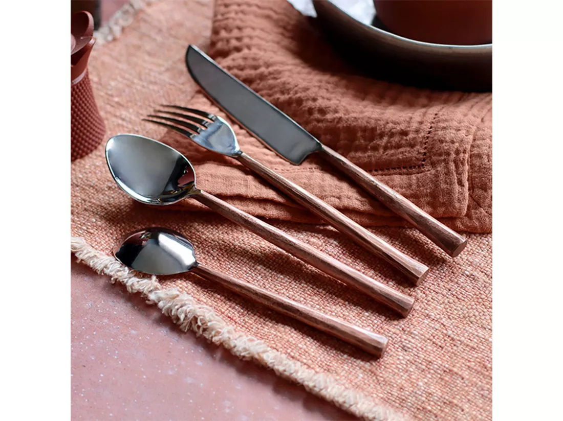 Ogo Living - Lot 6 Cuilleres De Table Khos En Acier Inoxydable Cuivre