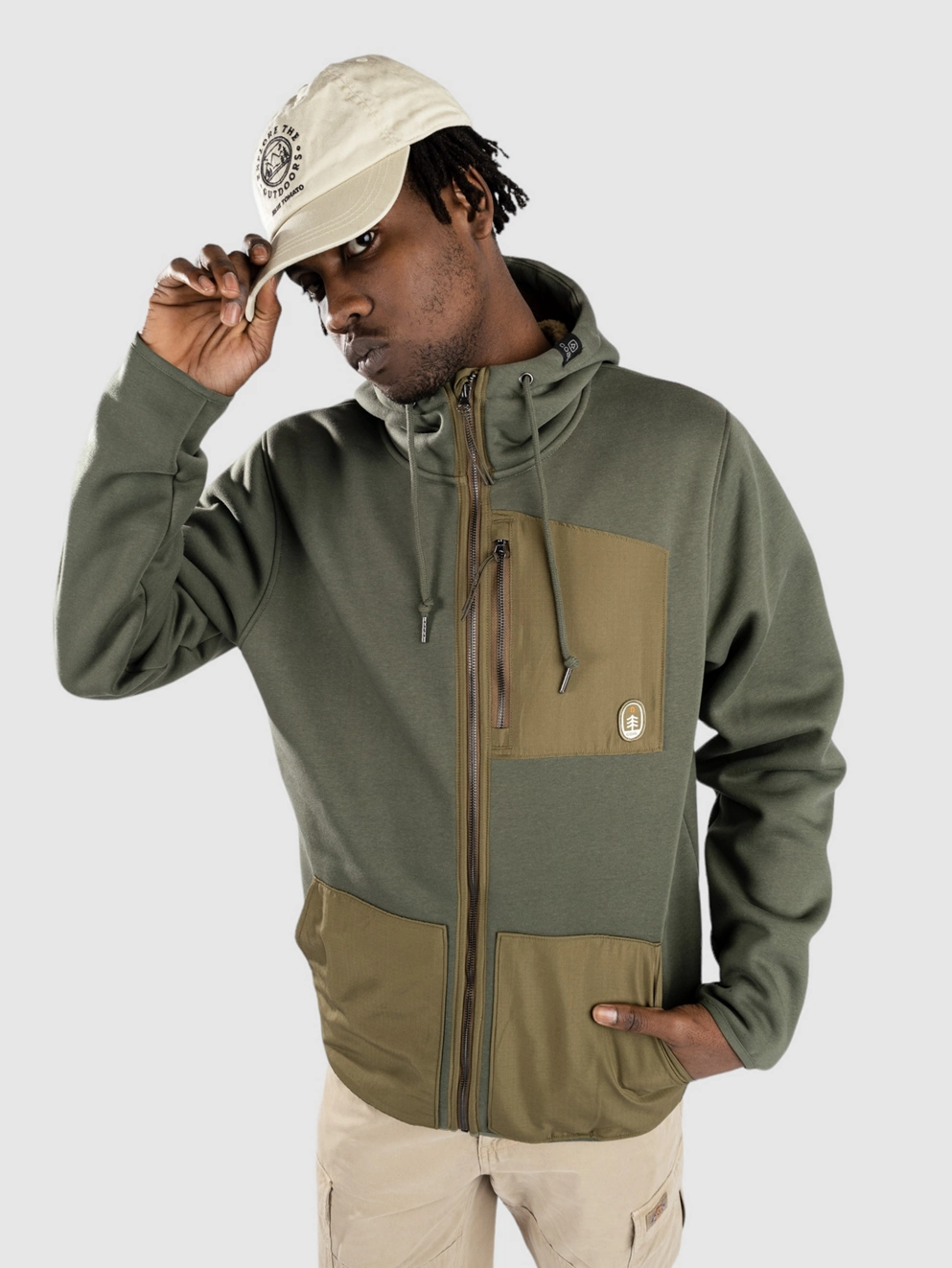 Coal Hidden Pond 24 Zip Hoodie beetle