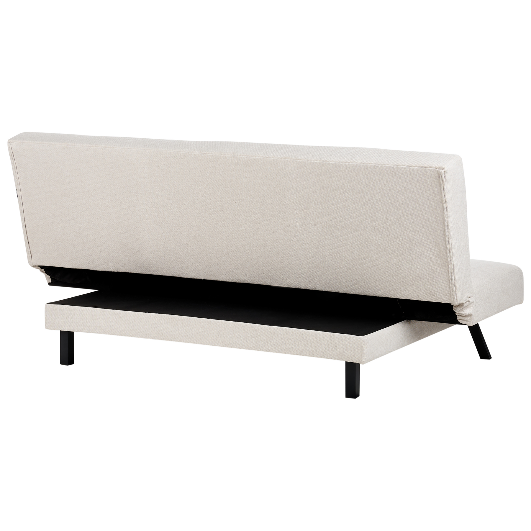 Beliani - LEEDS  - Slaapbank 3-zits - Gebroken wit - Polyester