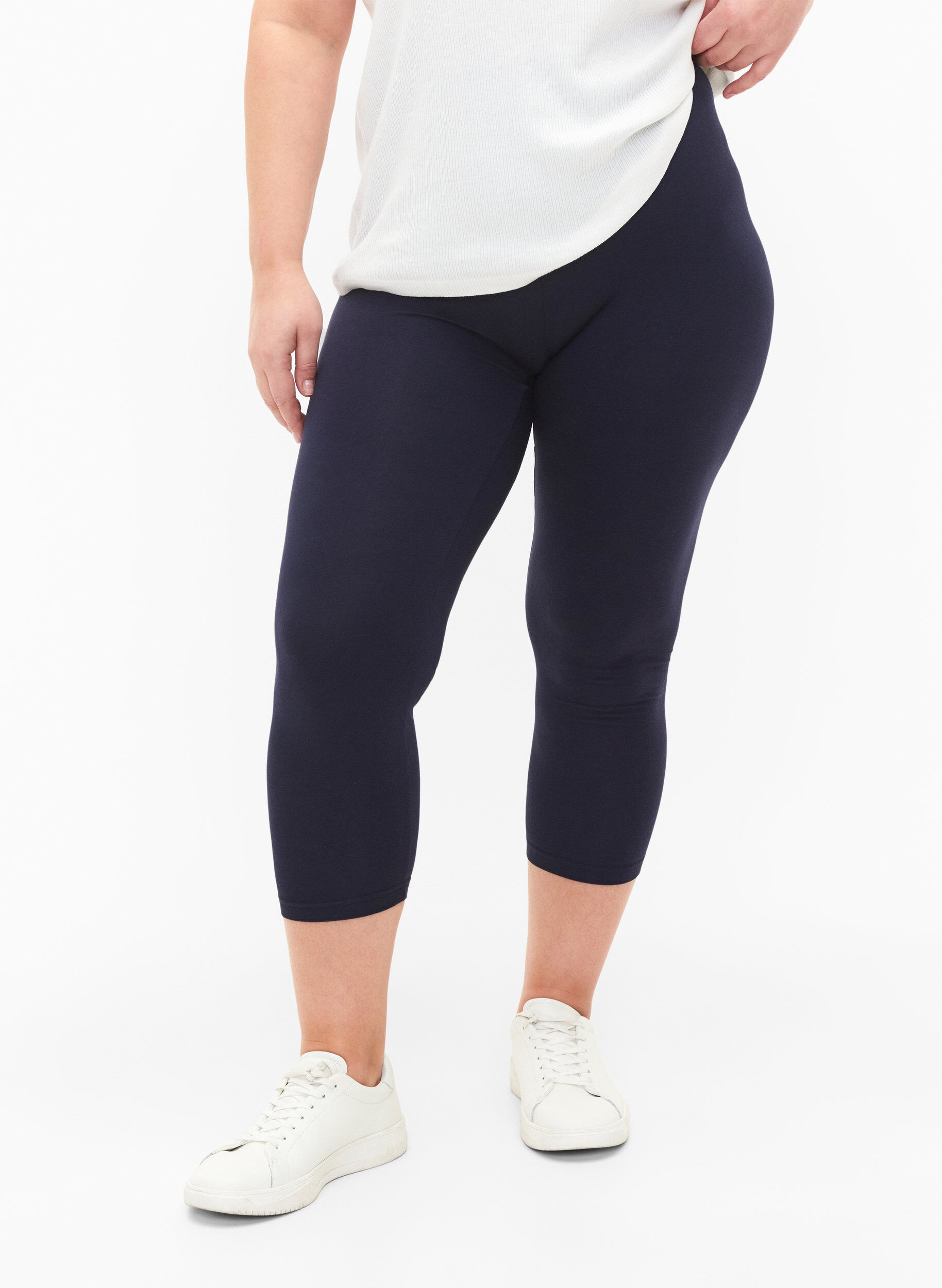Basis 3/4 leggings i viskose