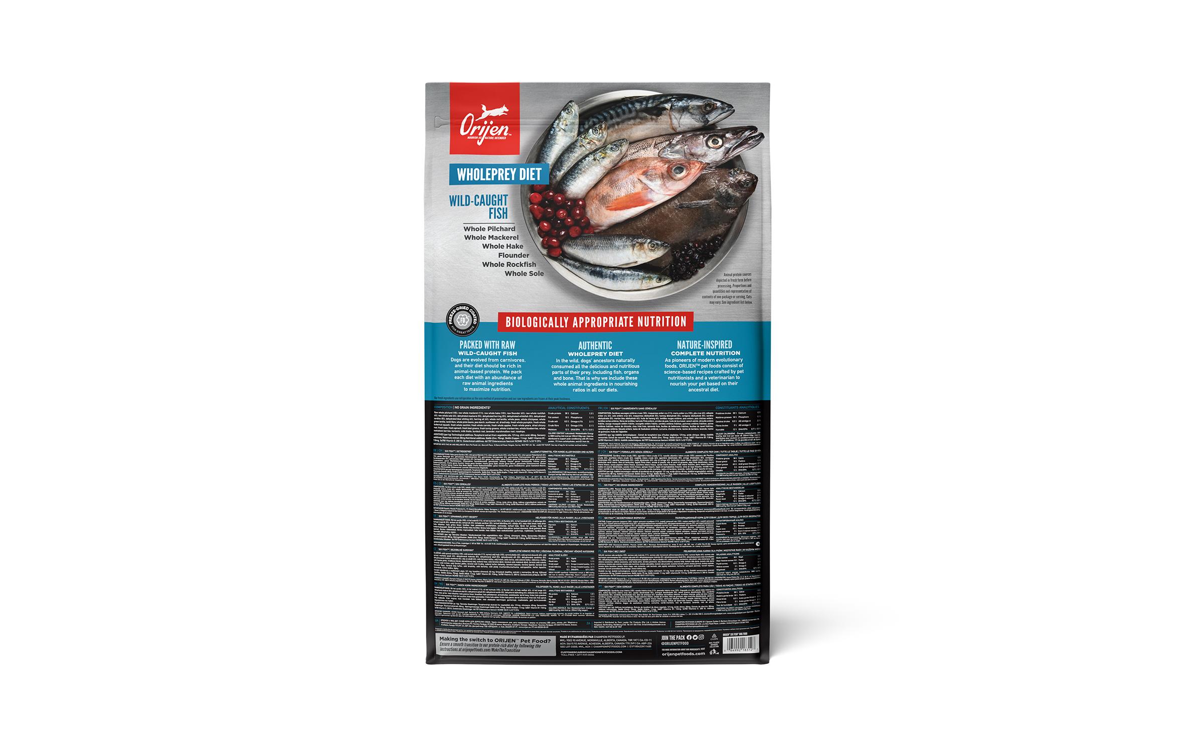 Trockenfutter Dog Six Fish 11.4 kg<br>Alleinfutter für Hunde