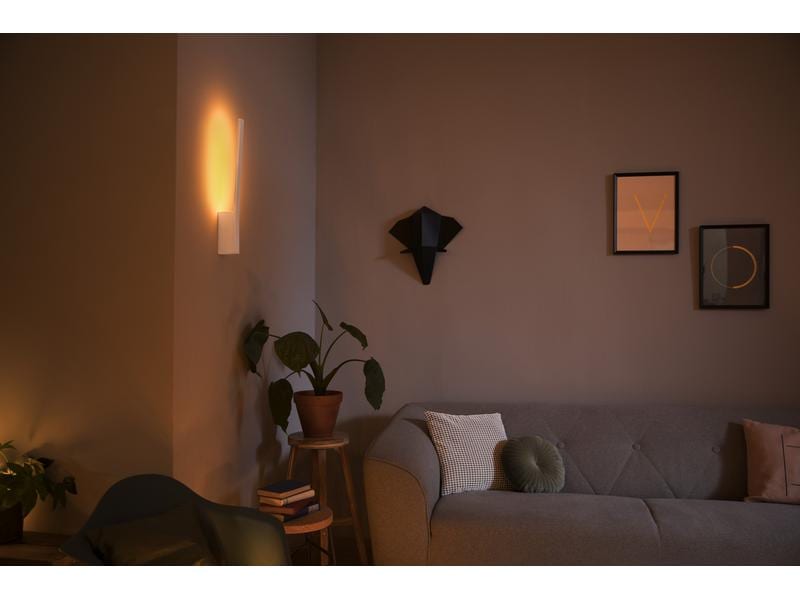 Philips Hue White & Color Ambiance Liane Wandleuchte Weiss LED-Wandleuchte