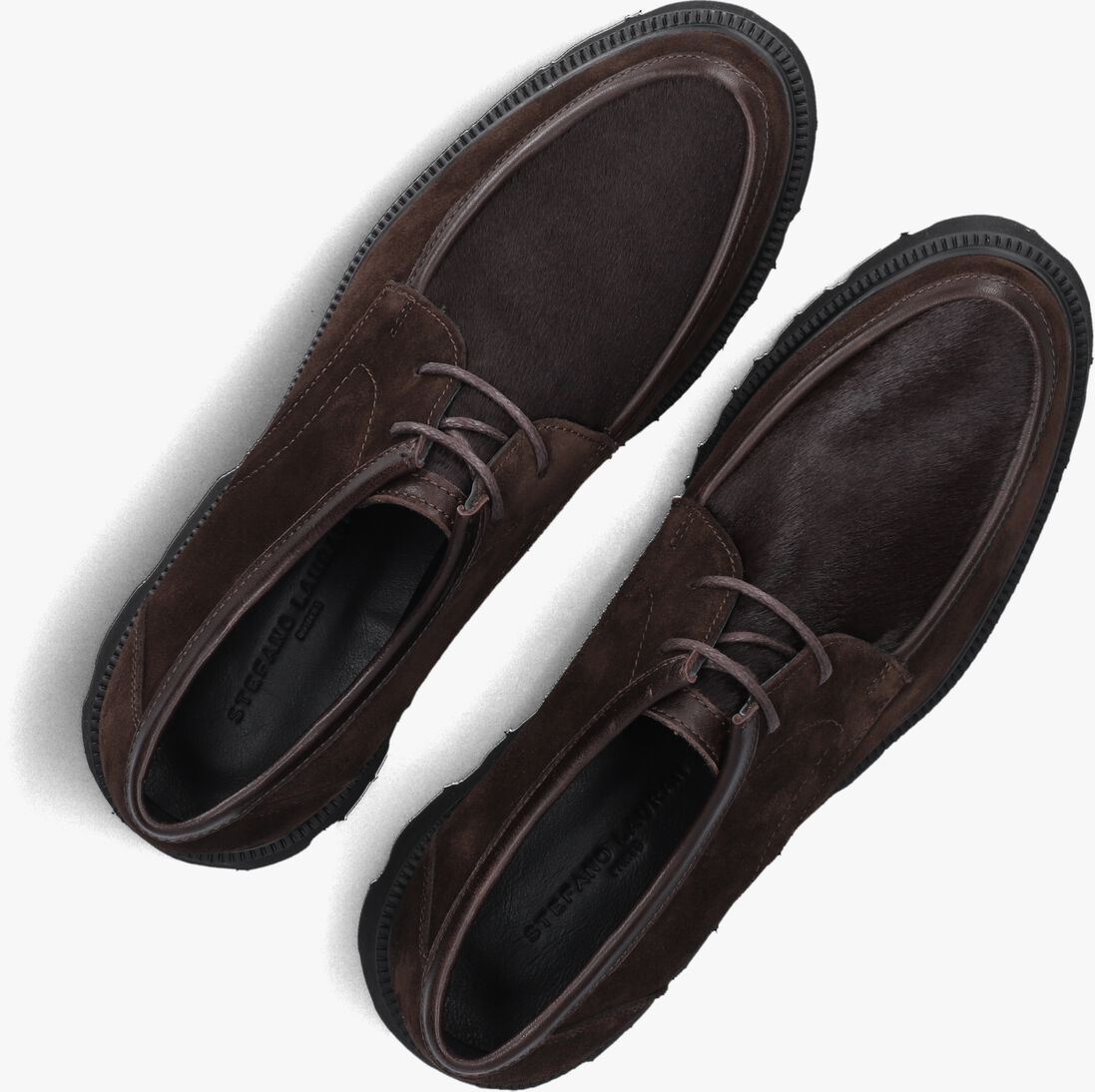 bruine stefano lauran veterschoenen 12034